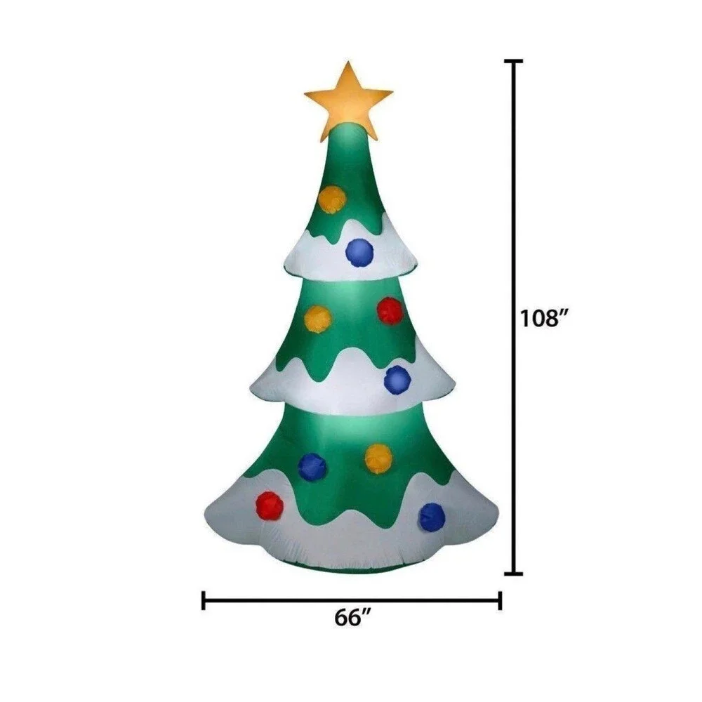 9ft Snowy Christmas Tree Holiday Airblown Inflatable